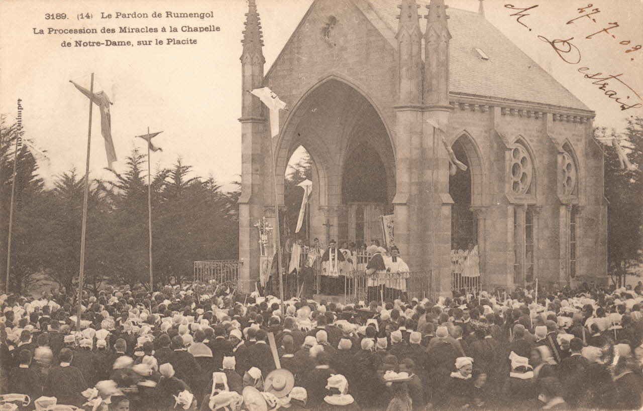 carte postale LA PROCESSION DES MIRACLES Finistère 1903 020330 Photo