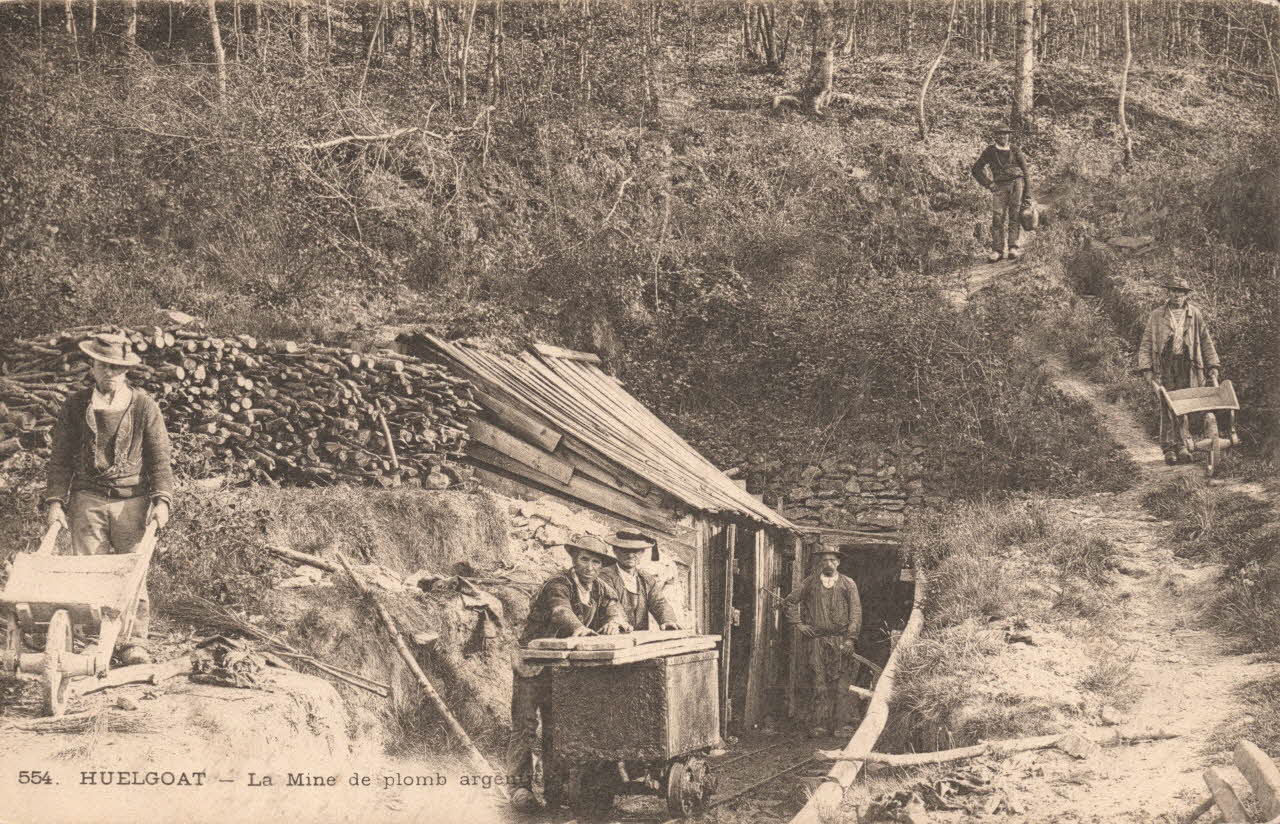 carte postale MINE DE PLOMB ARGENTIFERE Finistère 1902 020368 Photo