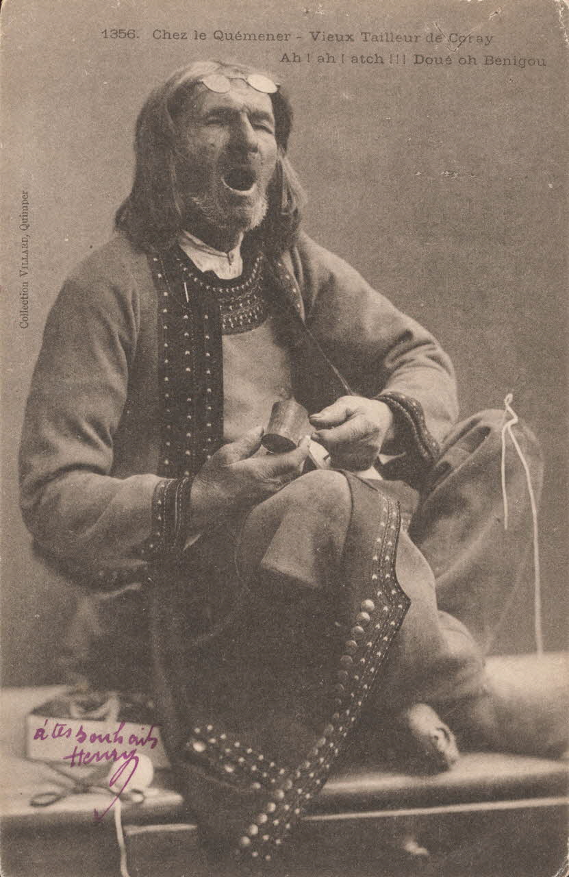 carte postale VIEUX TAILLEUR AH]AH]ATCH]]] Finistère 1906 020421 Photo