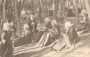carte postale LA GUIPURE D'IRLANDE "MOTIVEUSES" Finistère 1907 020438 Photo