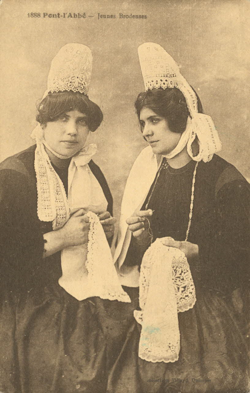 carte postale JEUNEB BRODEUSES Finistère 1931 020446 Photo