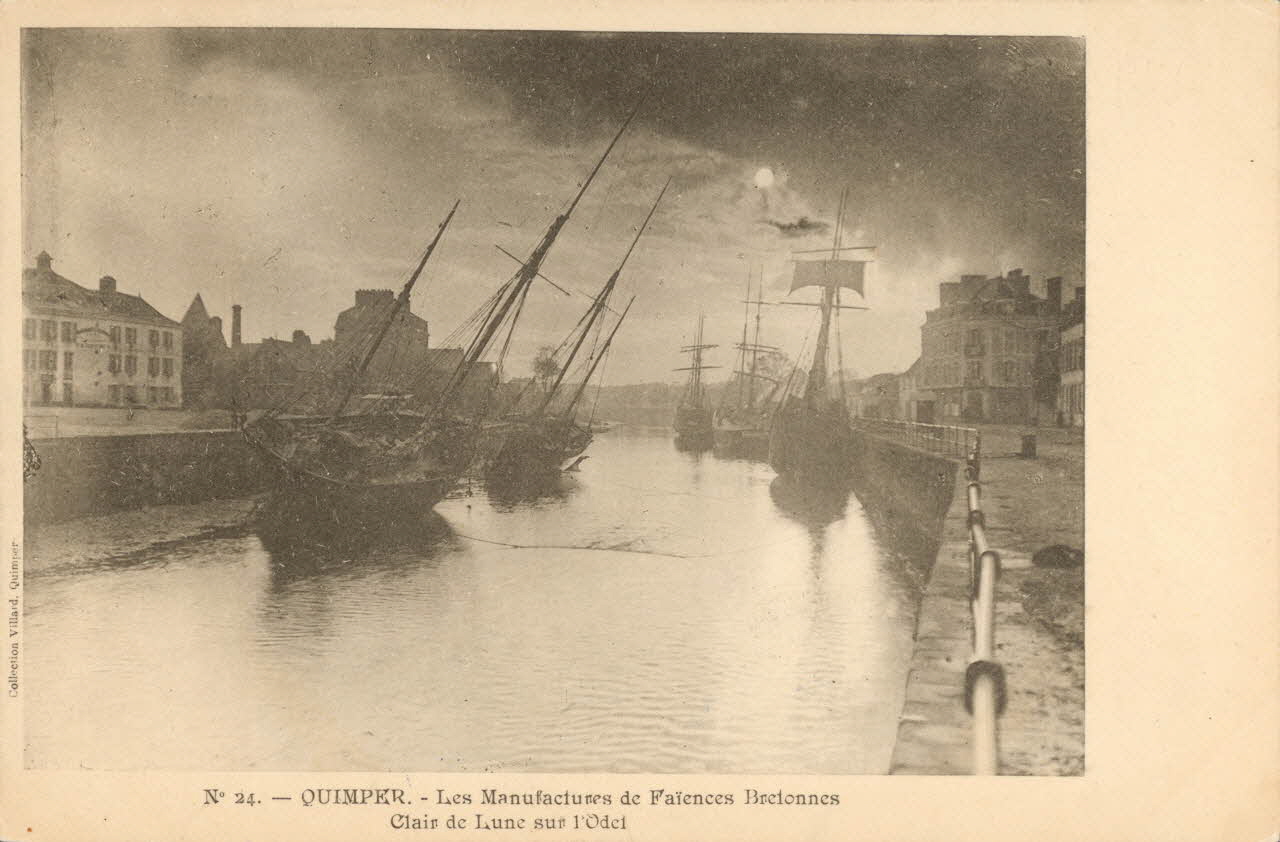 carte postale LES MANUFACTURES DE FAIENCES Finistère 1903 020463 Photo