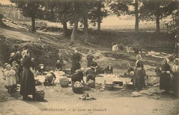 carte postale LE LAVOIR DES PLOMARC'H Finistère 1903-1950 020475 Photo