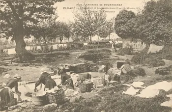 carte postale PLOARE LE LAVOIR FORTIFICATIONS Finistère 1903-1950 020479 Photo