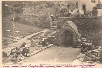 carte postale LABERWRACH LAVOIR SAIN ANTOINE Finistère 1908 020483 Photo