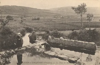 carte postale LOCQUIREC LE DOUE DU MOULIN Finistère 1903-1920 020488 Photo