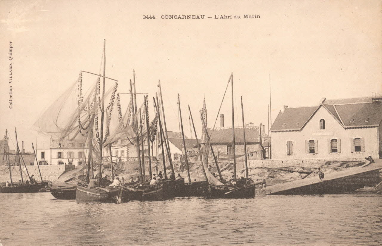 carte postale L'ABRI DU MARIN Finistère 1903-1920 020564 Photo