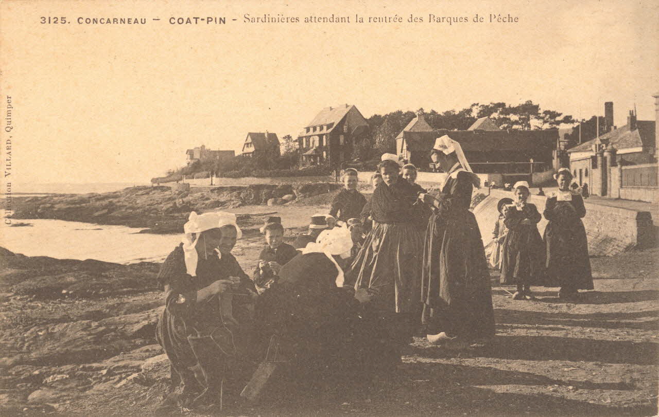 carte postale SARDINIERES, CONCARNEAU Finistère 1903-1920 020578  Photo