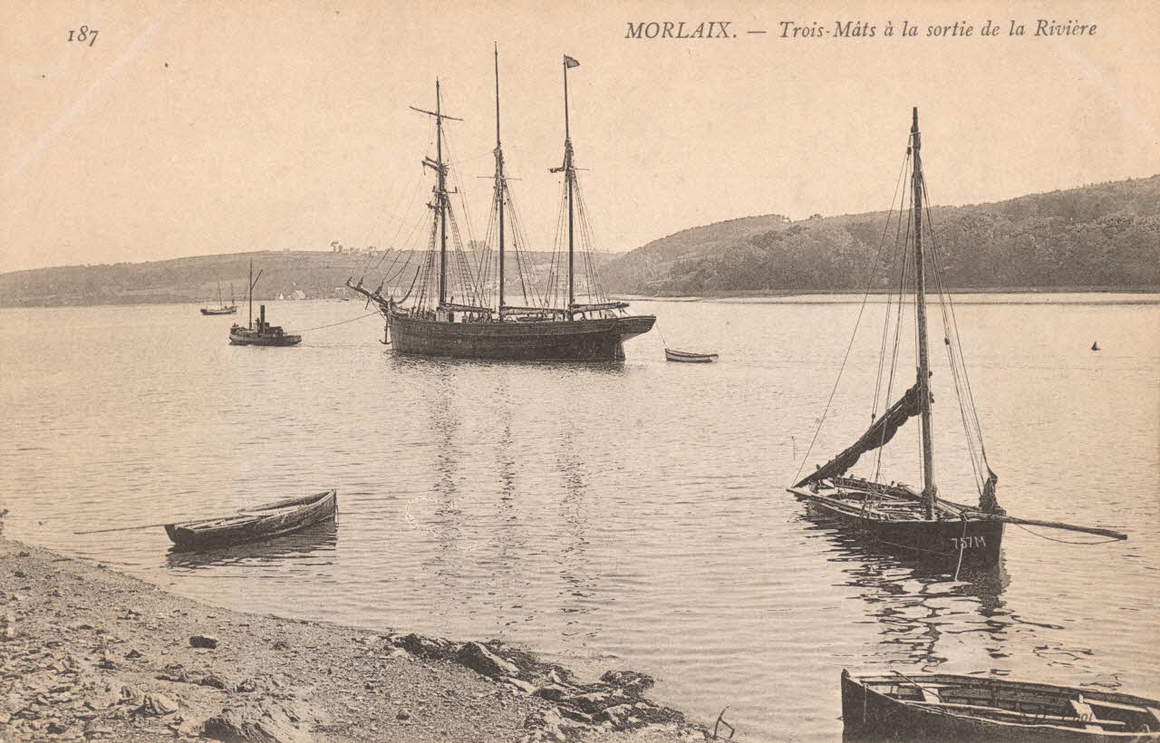 carte postale TROIS-MATS. MORLAIX Finistère 1903-1920 020623 Photo