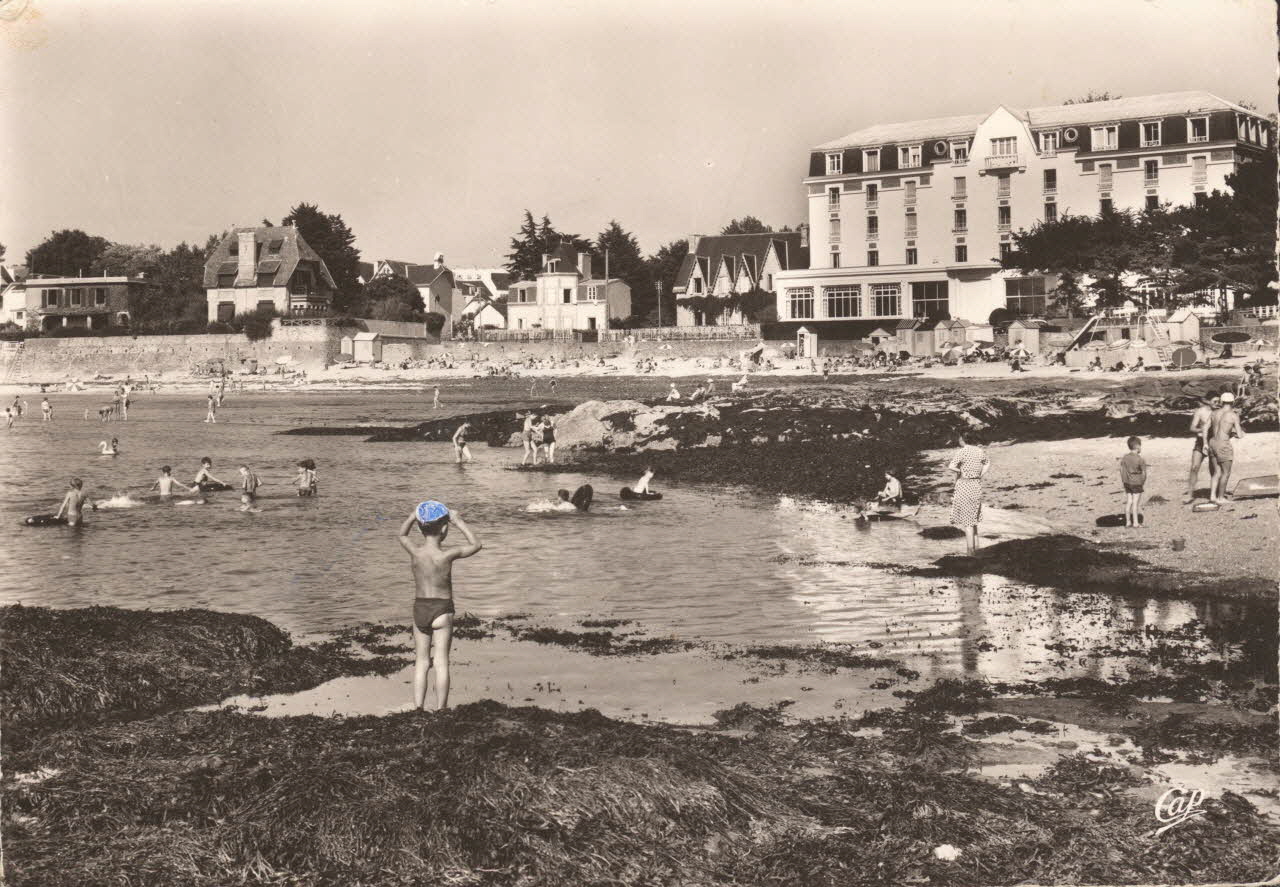 carte postale LA PLAGE Finistère 1961 020664 Photo