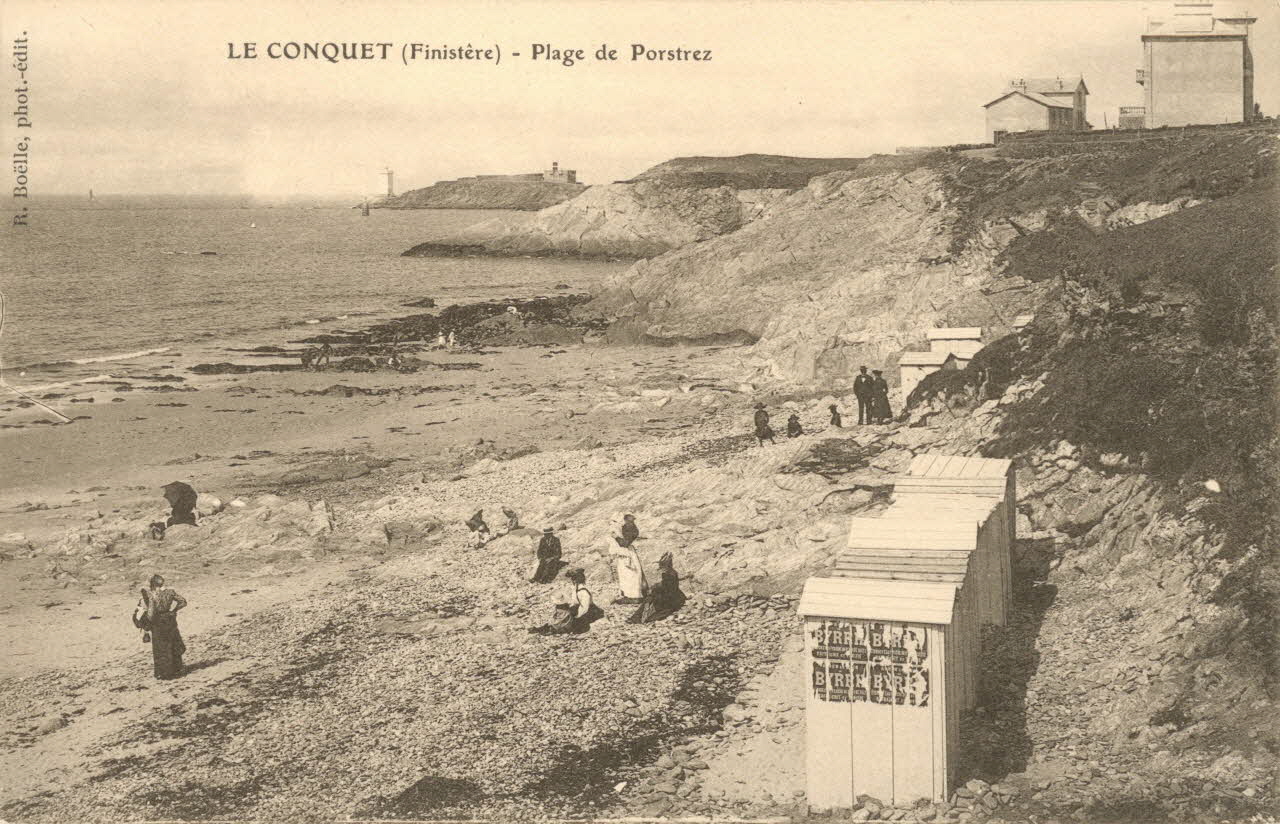 carte postale PLAGE DE PORSTREZ Finistère 1903-1920 020669  Photo