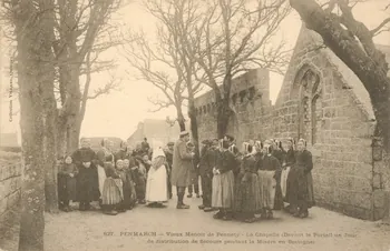 carte postale VIEUX MANOIR DE PENNETY Finistère 1903 020686 Photo