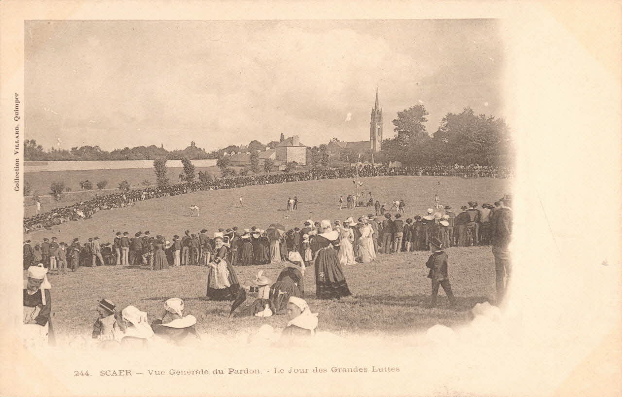 carte postale VUE GENERALE DU PARDON Finistère 1903 020719 Photo