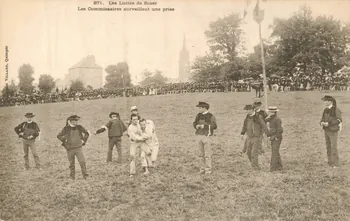 carte postale LES LUTTES DE SCAER Finistère 1903 020728 Photo