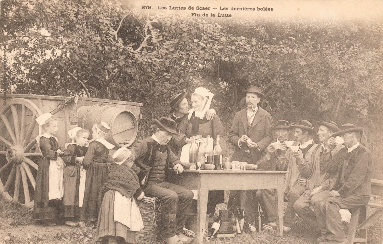 carte postale LES DERNIERES BOLEES Finistère 1903 020736 Photo