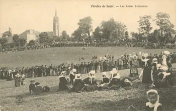 carte postale PARDON DE SCAER, LES LUTTES Finistère 1903-1920 020737 Photo