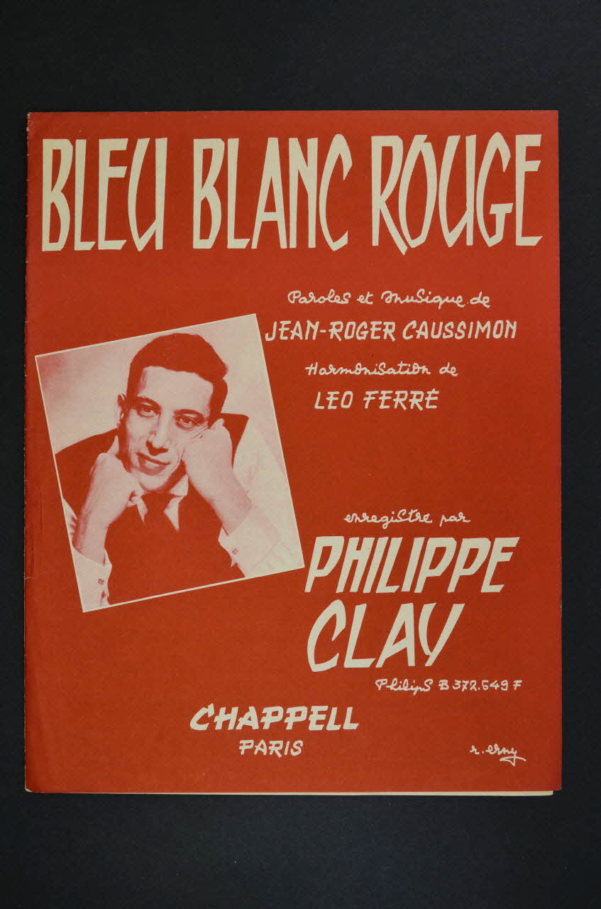 Léo Ferré ; Jean-Roger Caussimon ; Philippe Clay ; Chappell S.A.; chanson petit format 1959 1969.88.330 Photo Mucem