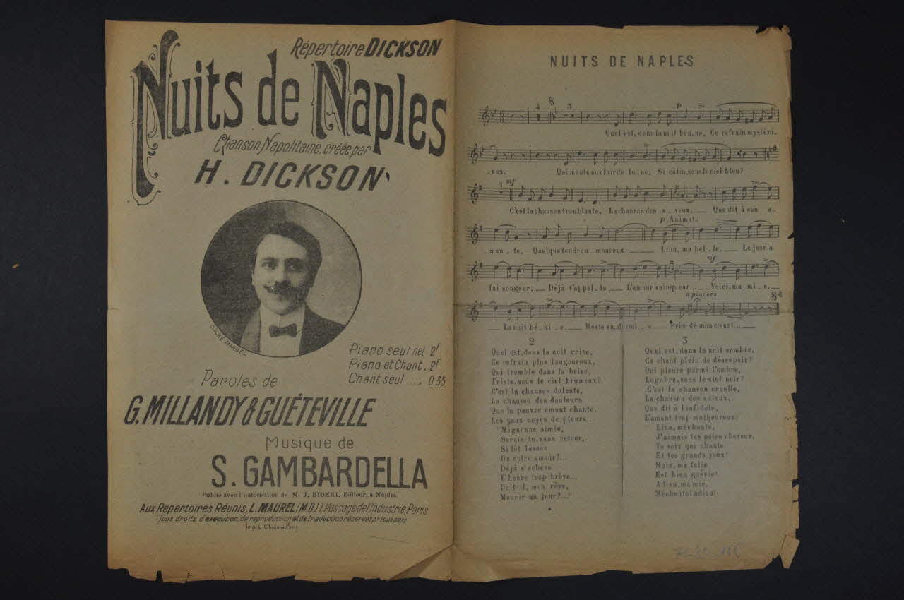 chanson petit format 1971.33.116 Photo Mucem