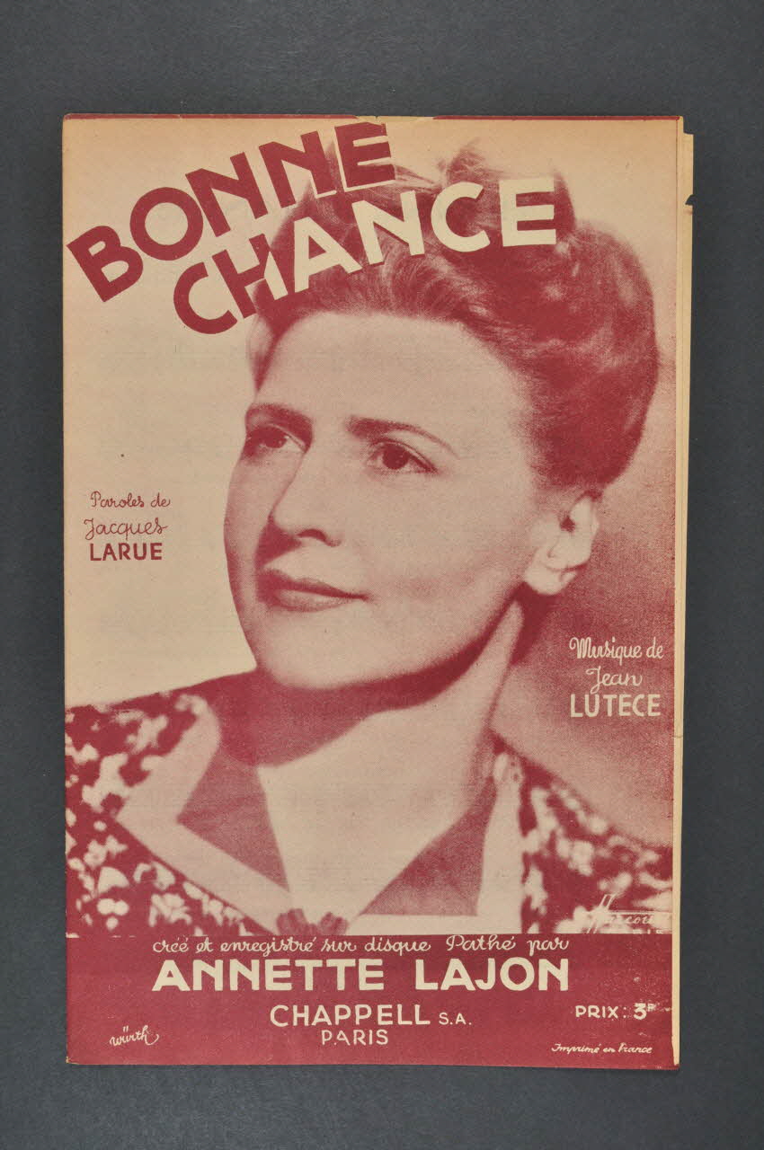 partition de musique petit format 1969.88.333 Photo Mucem