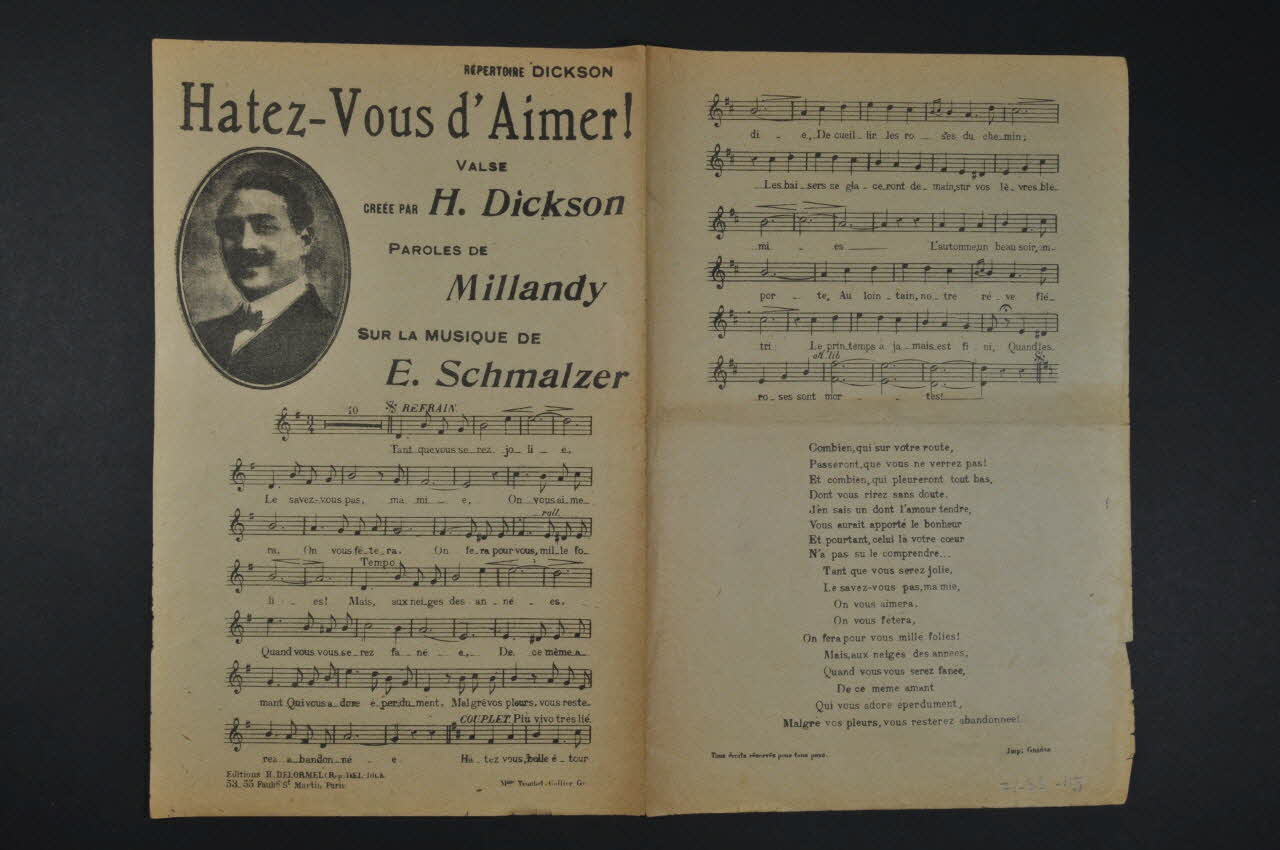 chanson petit format 1971.33.118 Photo Mucem