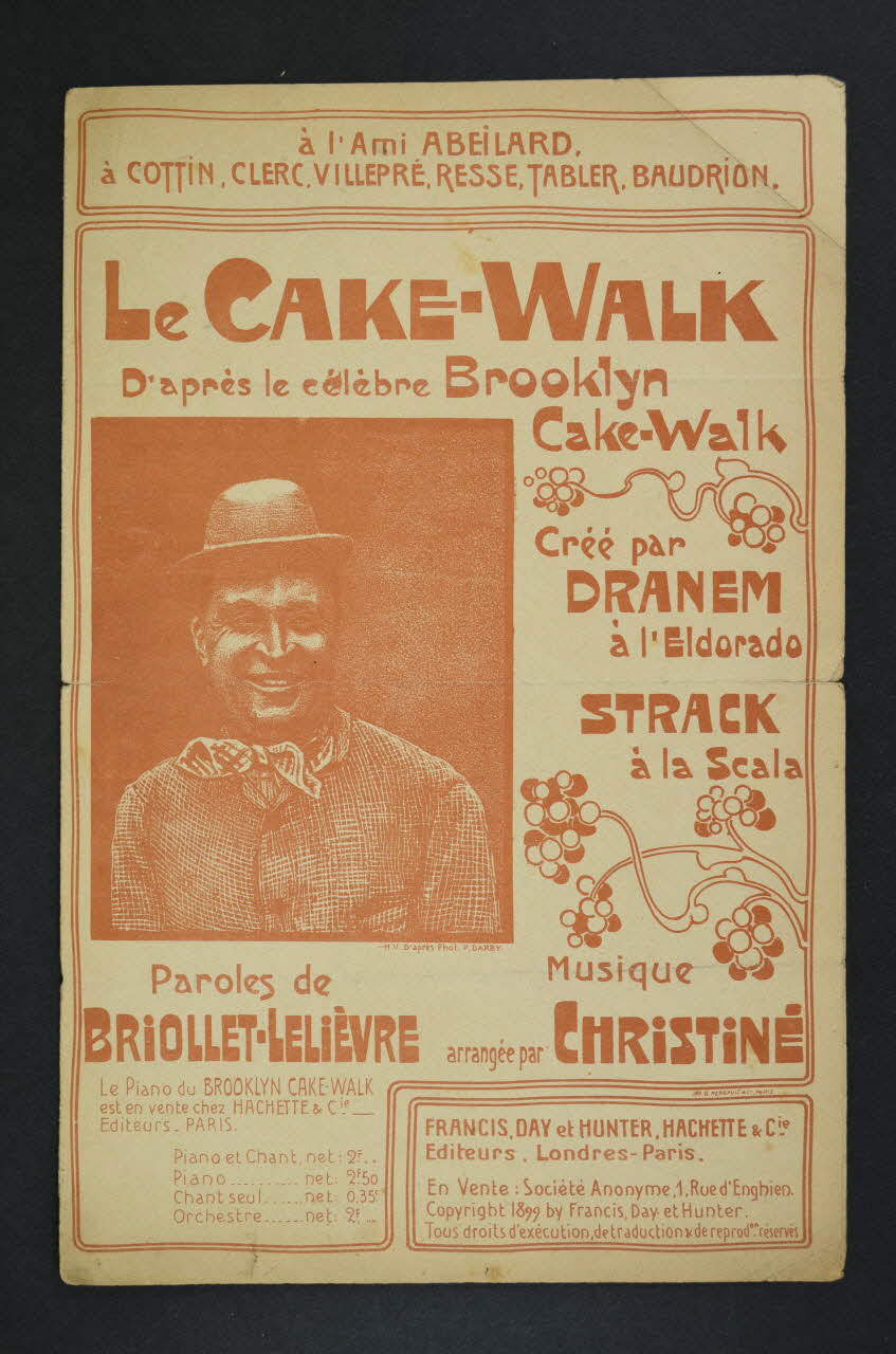 Lelièvre ; Paul Briollet ; Henri Christiné ; Thurban ; François Day ; Hachette ; Hunter; chanson petit format 1899 1971.33.123 Photo Mucem