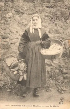 carte postale MARCHANDE DE BEURRE Morbihan 1906 021495 Photo