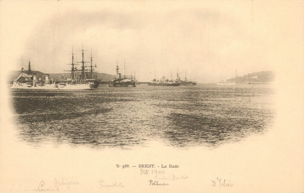 carte postale LA RADE Finistère 1903 021516 Photo