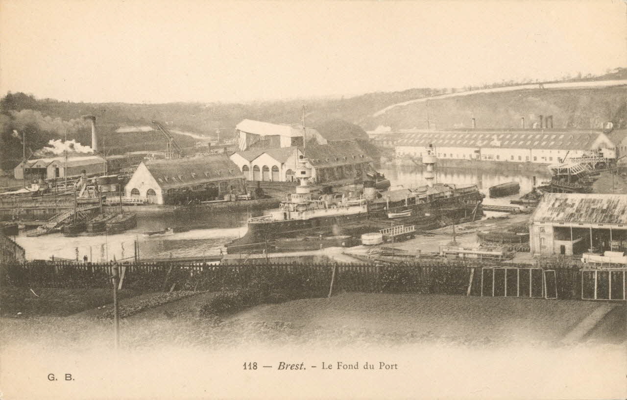 carte postale LE FOND DU PORT Finistère 1903-1920 021545 Photo