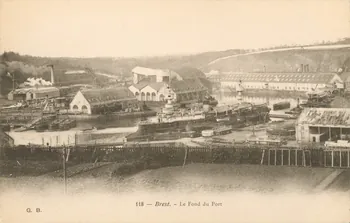 carte postale LE FOND DU PORT Finistère 1903-1920 021545 Photo