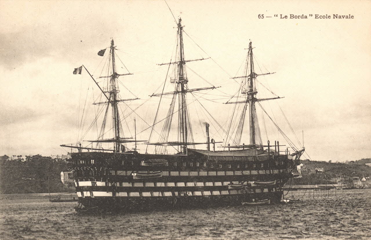carte postale "LE BORDA"ECOLE NAVALE 1903-1920 021588 Photo