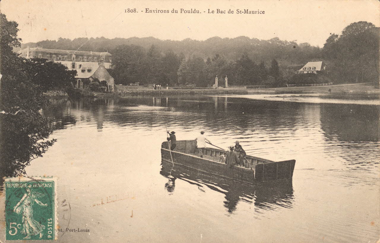 carte postale LE BAC DE SAINT-MAURICE Finistère 1903-1920 021593 Photo