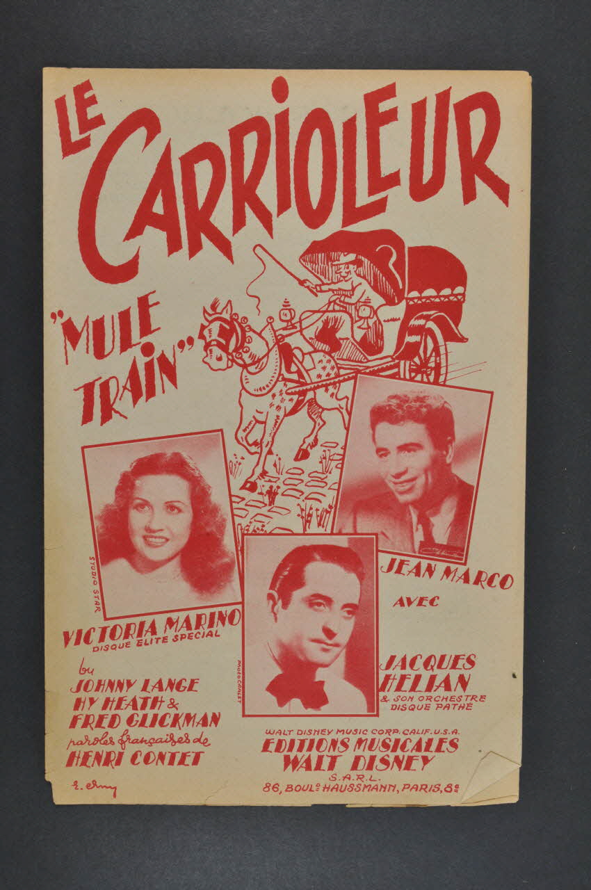 partition de musique petit format 1969.88.344 Photo Mucem