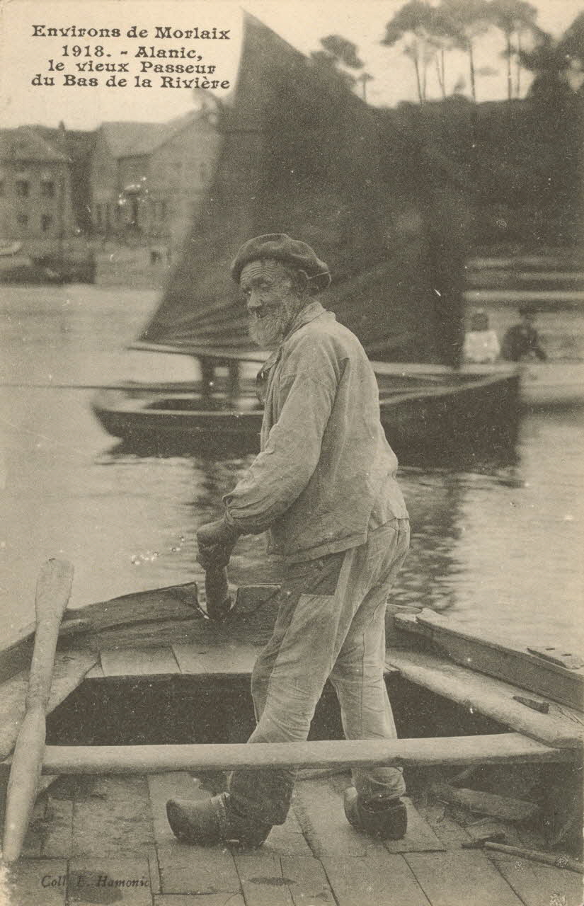carte postale ALANIC LE VIEUX PASSEUR Finistère 1918 021623 Photo