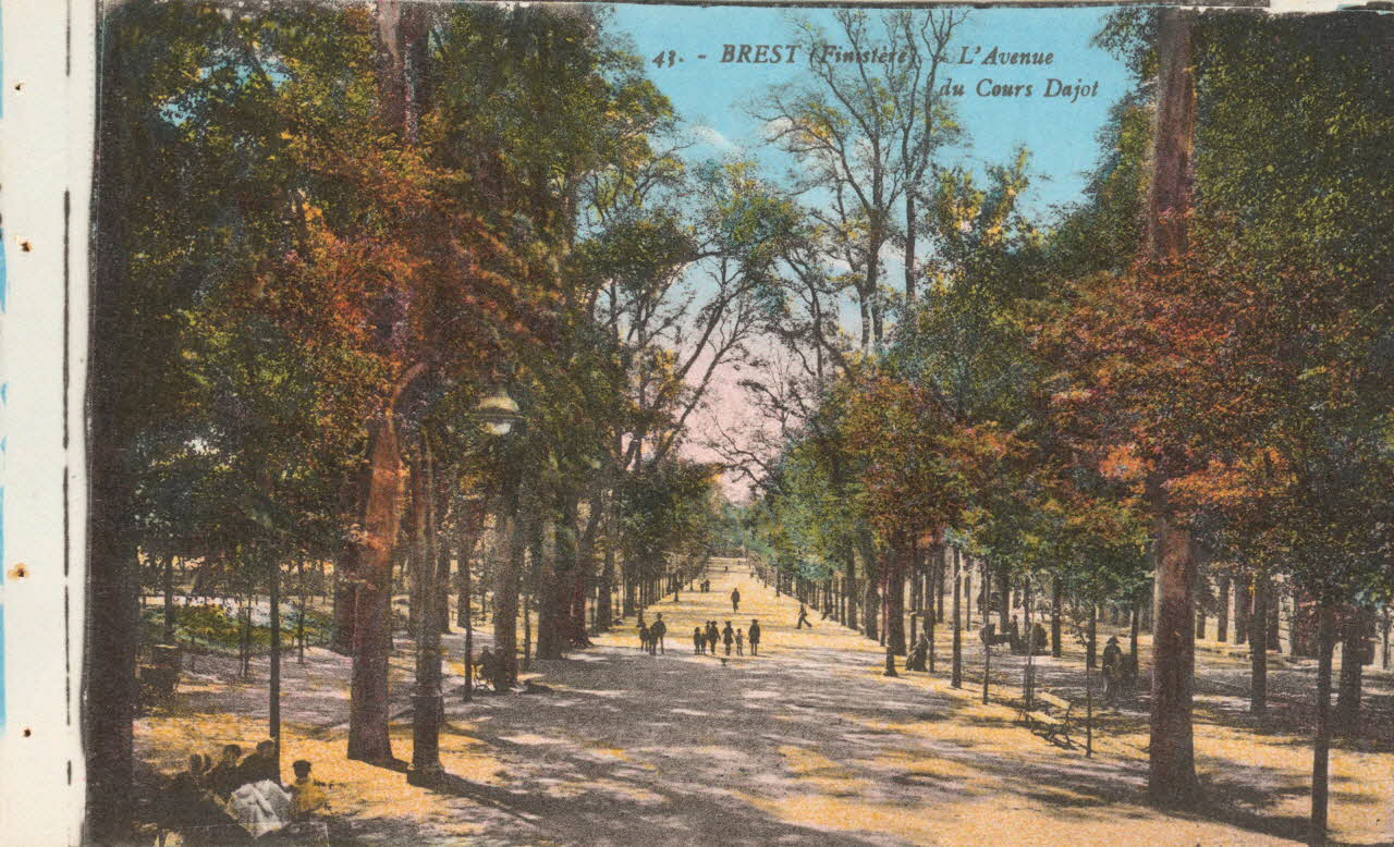 NOZAIS J. carte postale L'avenue du cours Dajot Finistère, NANTES (44) 1903-1920 021802 Photo