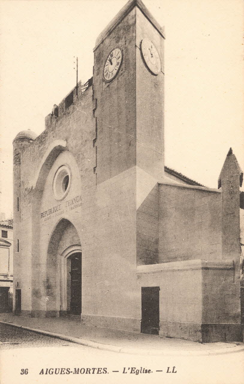 carte postale L'EGLISE Gard 1903-1920 021827 Photo