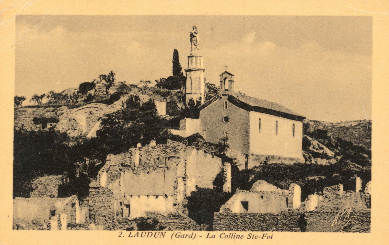 carte postale LA COLLINE STE-FOI Gard 1939 021833 Photo