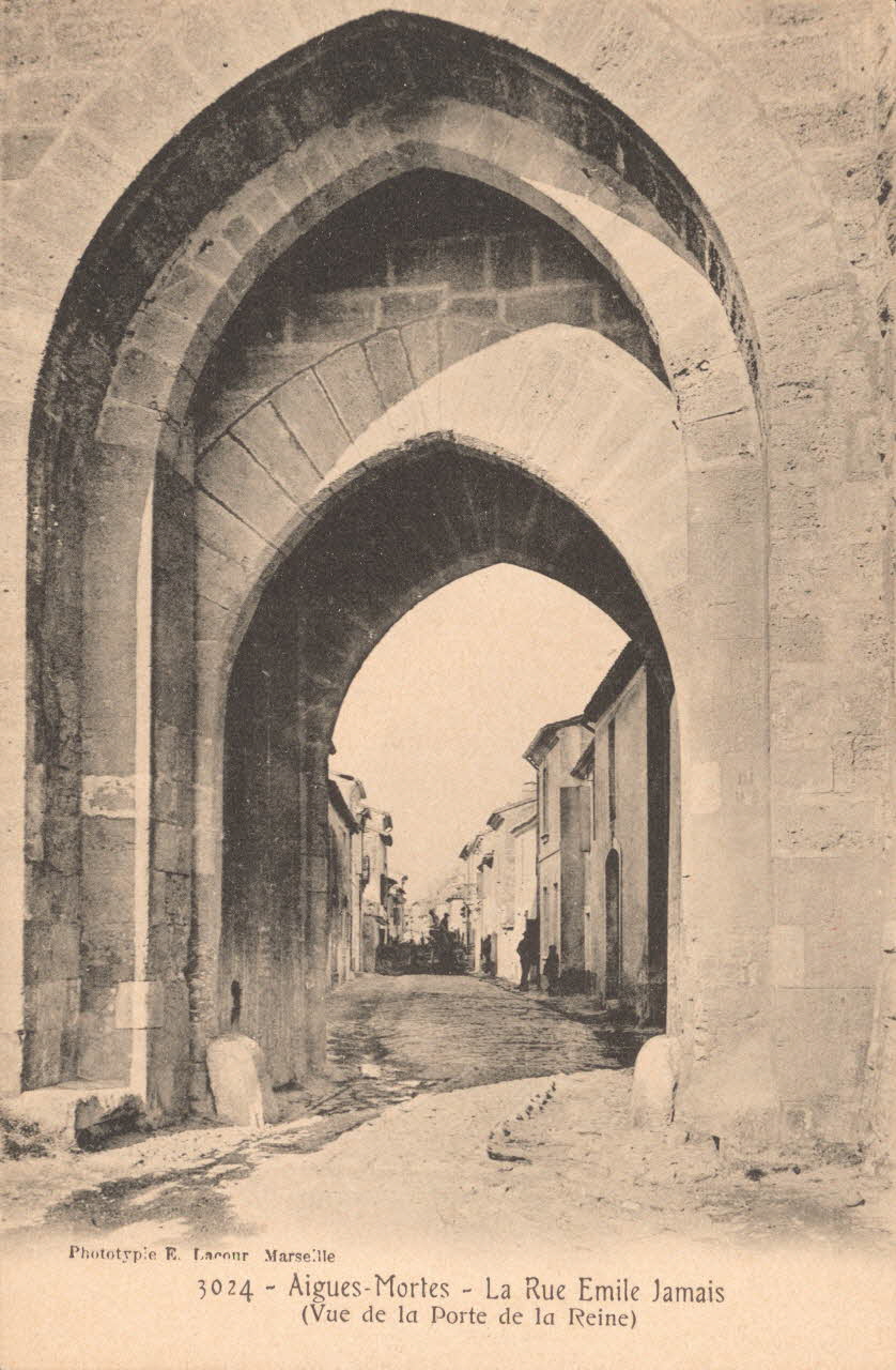 carte postale LA RUE EMILE JAMAIS Gard 1903-1920 021865 Photo