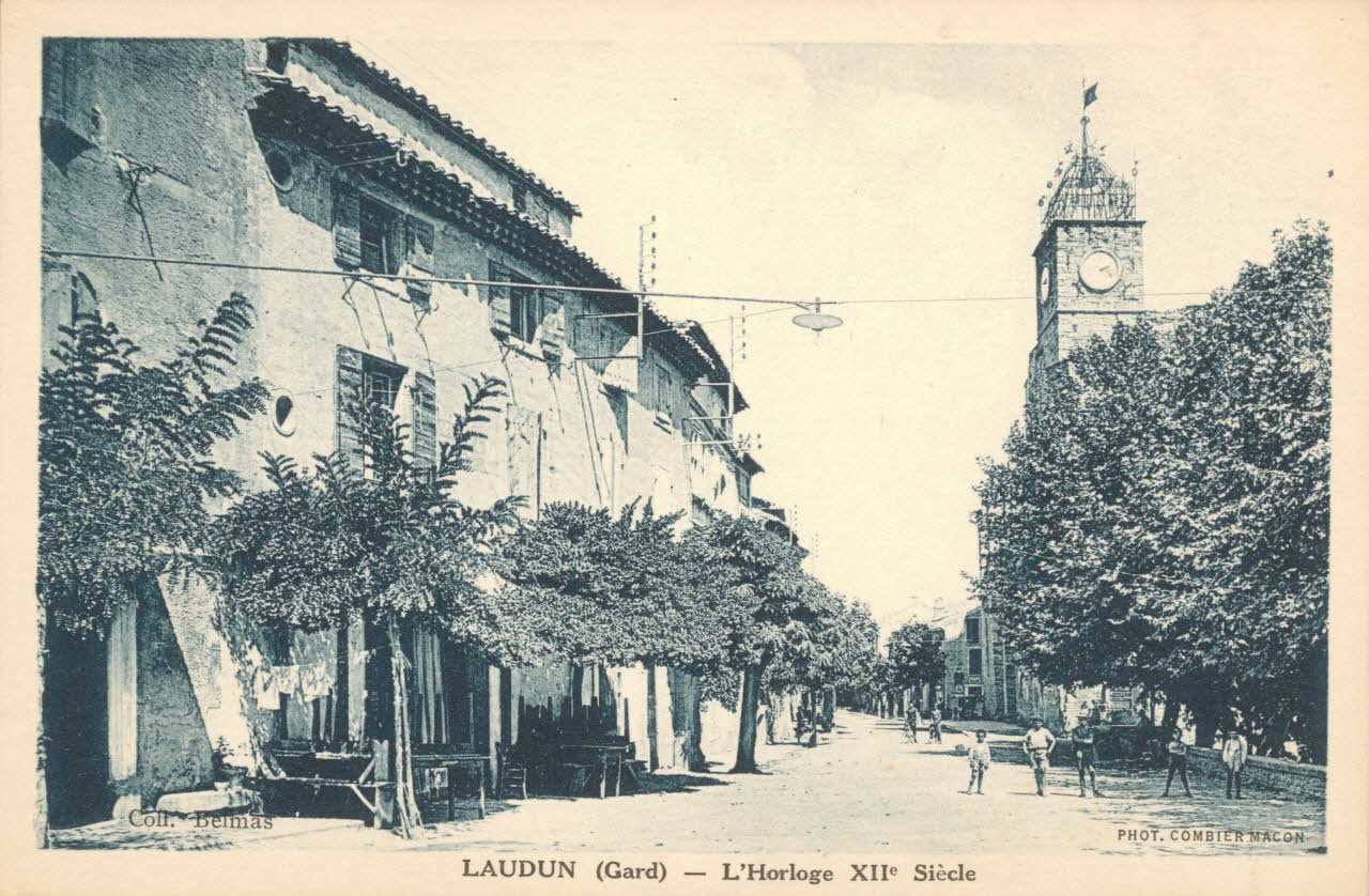 carte postale L'HORLOGE, 12EME SIECLE Gard 1903-1920 021872 Photo