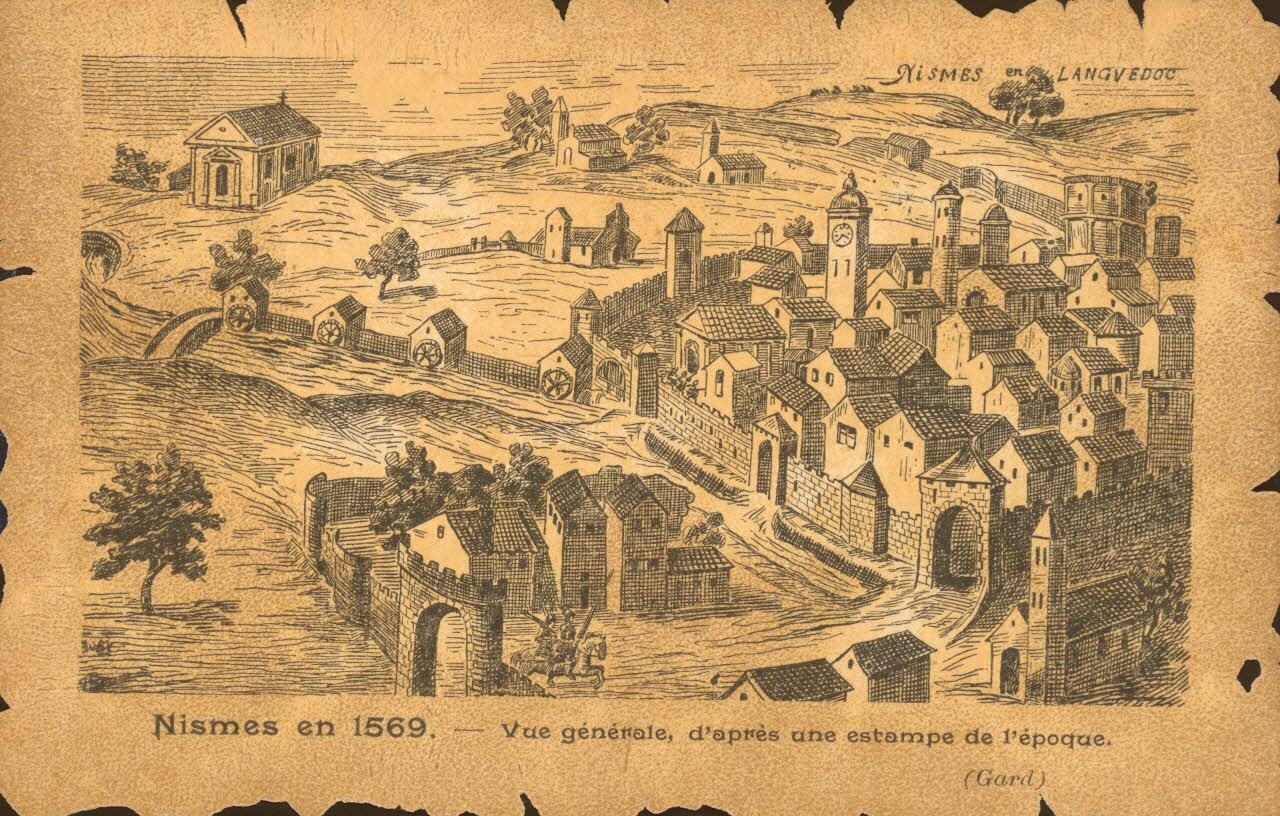 carte postale VUE GENERALE Gard 1903-1920 021874 Photo