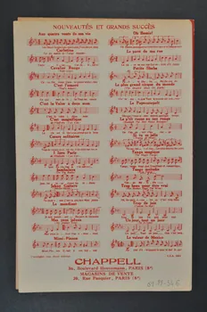 chanson petit format 1969.88.346 Photo Mucem