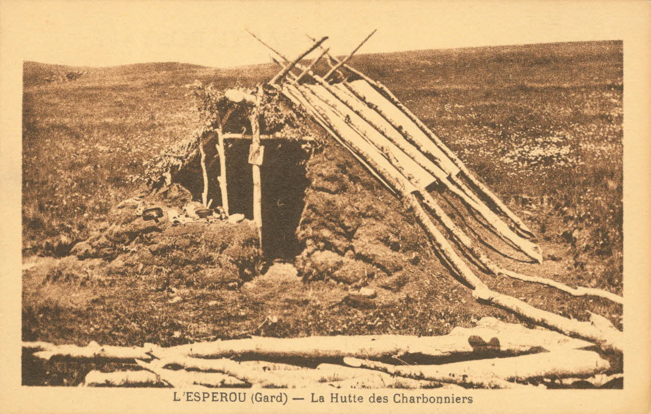 carte postale LA HUTTE DES CHARBONNIERS Gard 1921-1950 021920 Photo