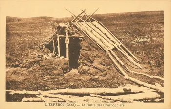 carte postale LA HUTTE DES CHARBONNIERS Gard 1921-1950 021920 Photo