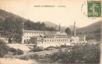 carte postale L'USINE Gard 1922 021923 Photo