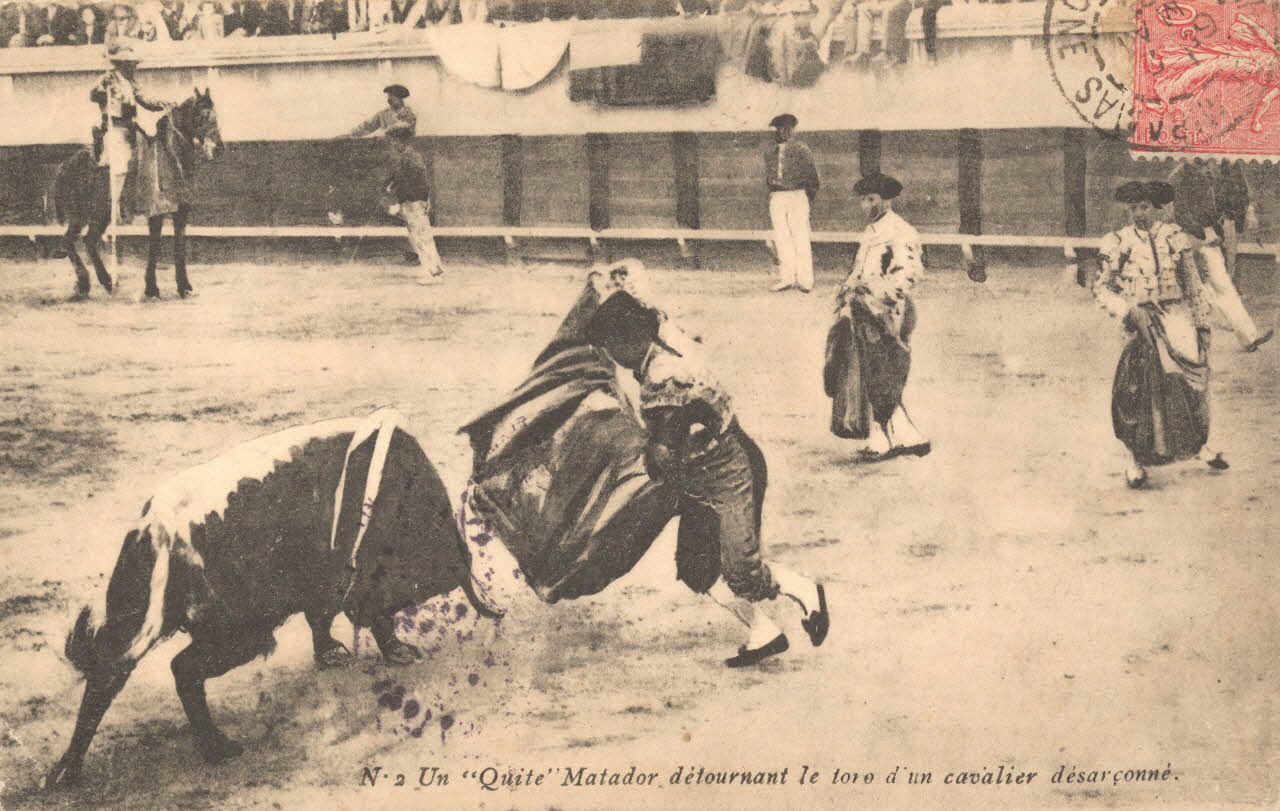 carte postale UN "QUITE" Gard 1907 021941 Photo