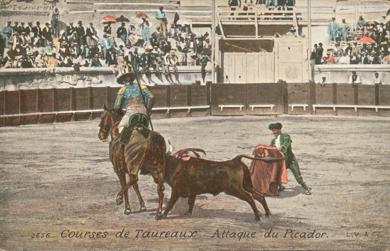 carte postale ATTAQUE DU PICADOR Gard 1903-1920 021952 Photo