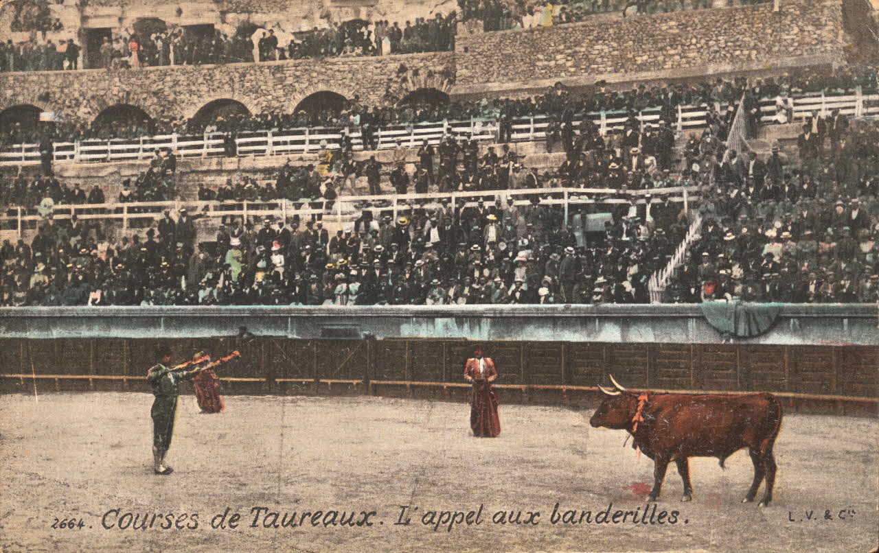 carte postale L'APPEL AUX BANDERILLES Gard 1903-1920 021956 Photo