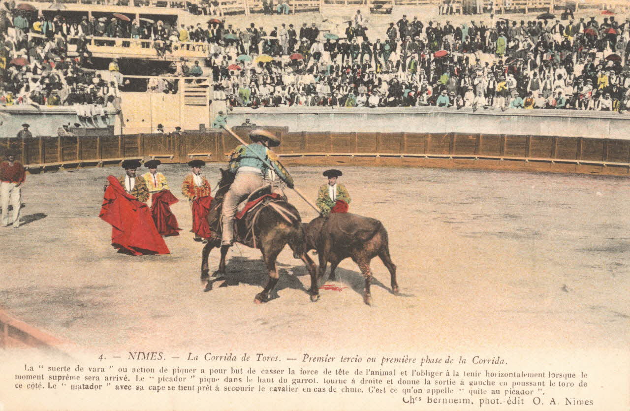 carte postale PREMIER TERCIO OU PREMIERE PHASE Gard 1903-1920 021960 Photo