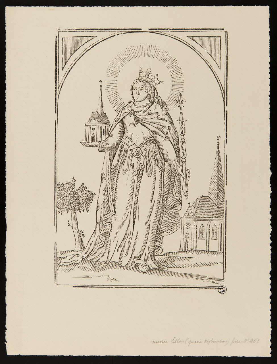 estampe Sainte non identifiée 1947.38.14 Photo