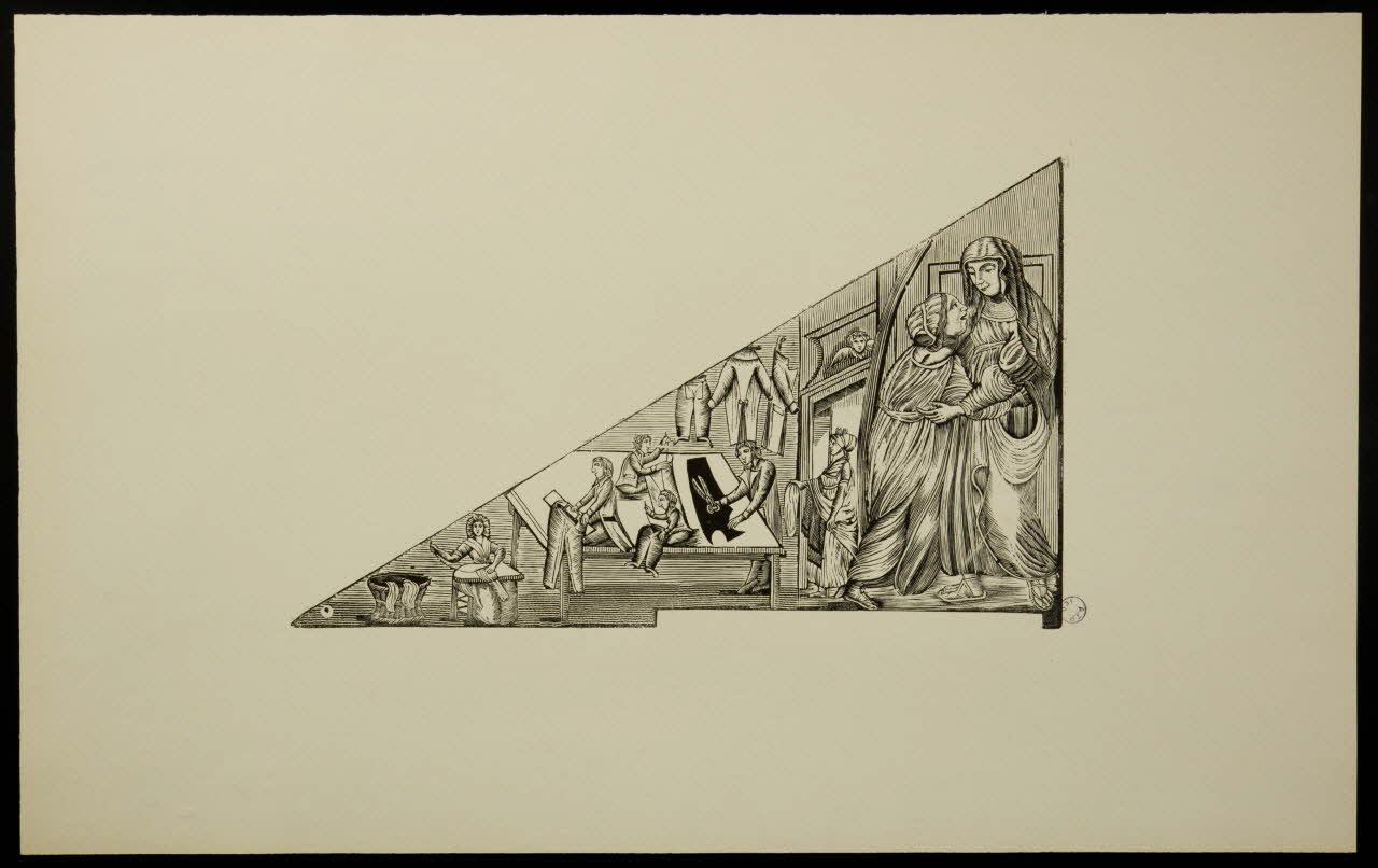 estampe Sainte Elisabeth, patronne des tailleurs et couturiers 1976.71.9.1 Photo