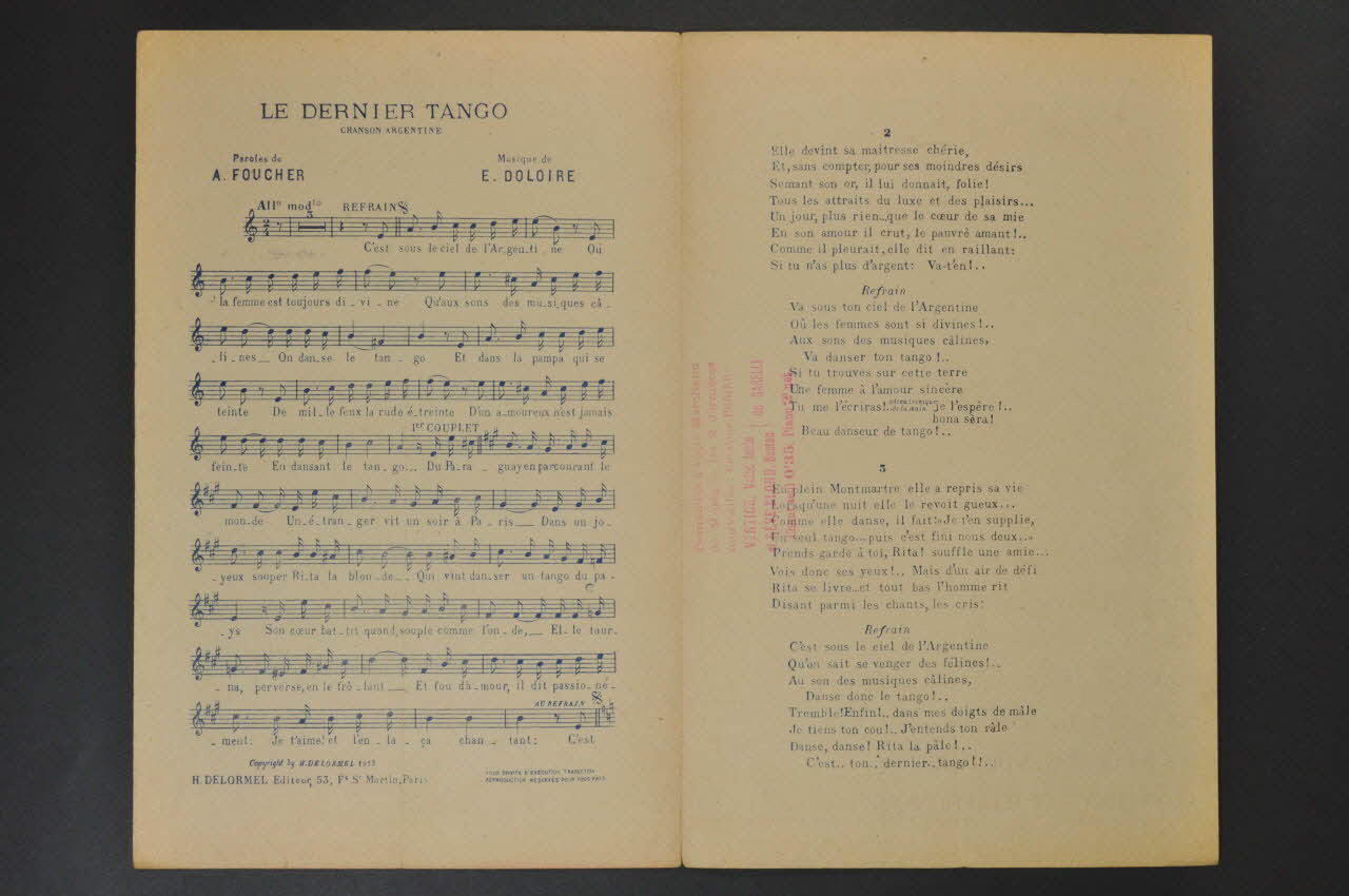 chanson petit format 1971.33.135  Photo Mucem